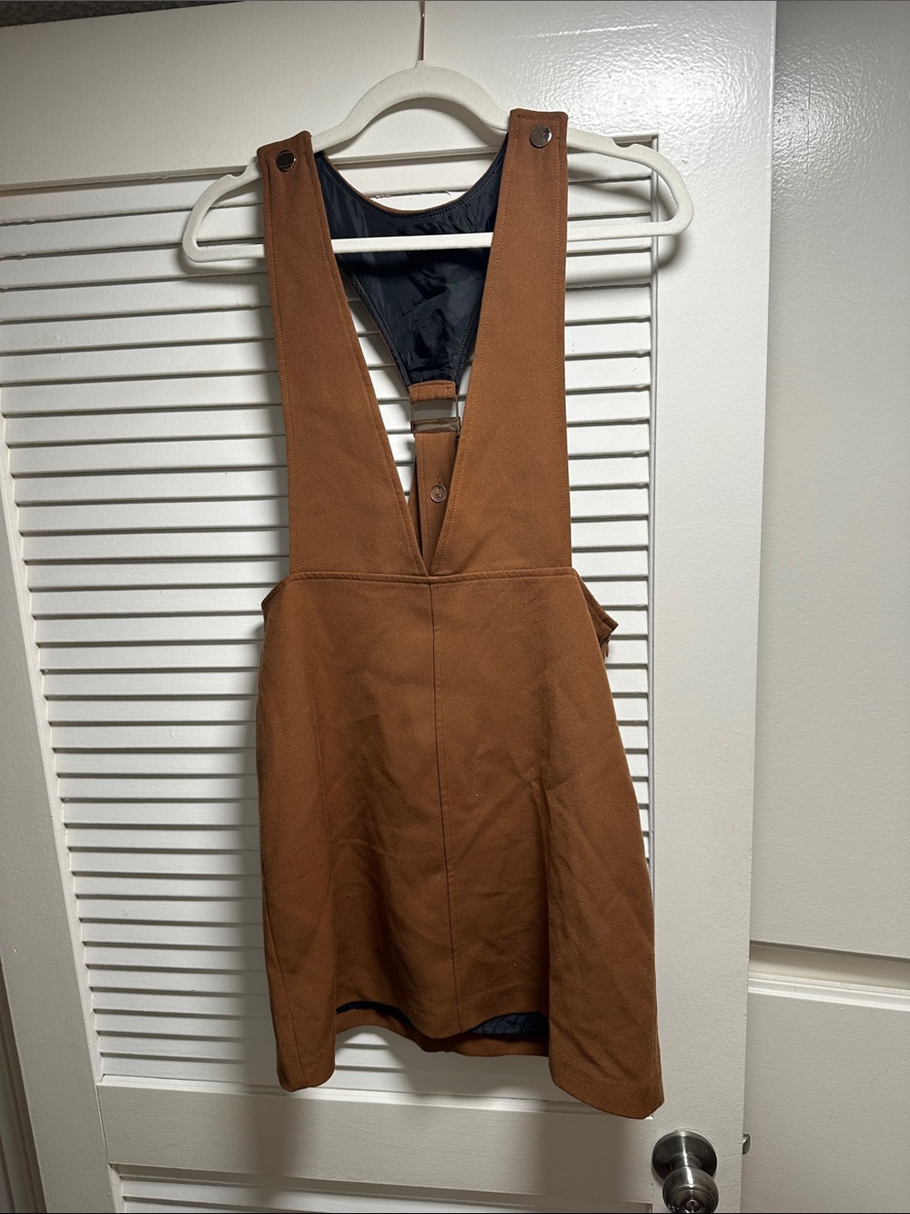 Rust Brown Pinafore Dress